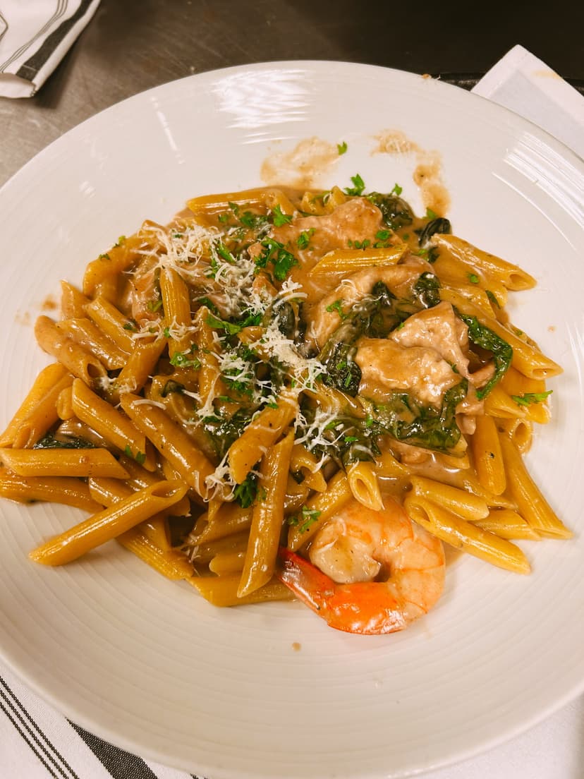 Special Italian dinner presentation for celebration at Mama Mia's Ristorante in Marmora NJ